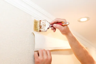 Pose de papier peint à Saint-Lanne — revêtements muraux et toiles de verre